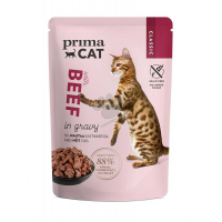 Prima Cat Beef in sauce - пауч за котки с телешко 85 гр. title=